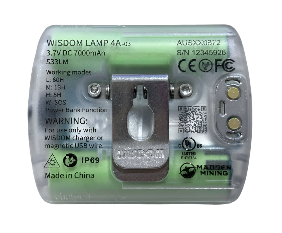 Wisdom 4A Cordless Cap Lamp